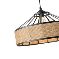 Полилей от метално въже ε27 Max15w 400x1300mm черно-каки Arte Illumina Helios