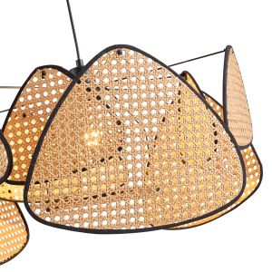 Полилей от ратан 1xe27 Max15w 390χ1270mm кафяво-черно Arte Illumina Kai