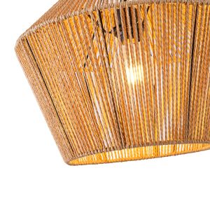 Полилей от ратан 1xe27 Max15w 400x1320mm кафяво Arte Illumina Vento