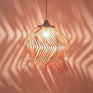 Koronse sisal chandelier in natural color D55x68cm