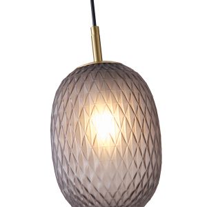 Полилей от стъкло 1xe27 Max15w 150x230mm Cognac Arte Illumina Candy