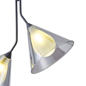Полилей от стъкло, 2 лампи, G9 Max 2x10w 410x1800 мм, Fume Arte Illumina Delta