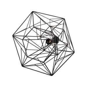 Black metal chandelier with diamond shape 39x34x130hcm Hm4066