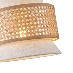 Полилей плат 1xe27 Max15w 400x1310mm бежово-матово бяло Arte Illumina Isla