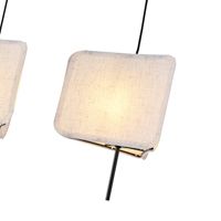 Полилей плат, 3 лампи, 3x14, макс. 8w, 800x250x900 мм, бежови, Arte Illumina Toscany