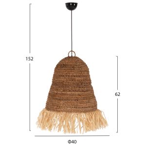 Chandelier ceiling lamp Hm7817 natural banana wood D40x62-152cm