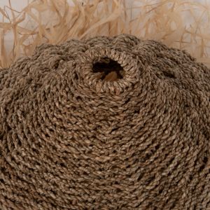 Chandelier ceiling Hm7819 made of palm leaves and sea grass D42x34cm