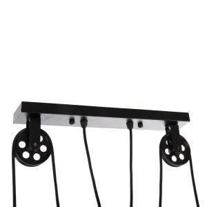 Chandelier with 3 lamps Hm4120 metal in black 91x91x95.5hcm