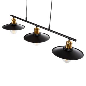 Chandelier with 3 lamps Hm4120 metal in black 91x91x95.5hcm