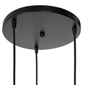 Chandelier with 3 metal spheres D23x122hcm Hm4038