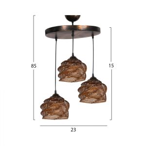 Chandelier with 3 lighting fixtures Tmxhm7479 23x15