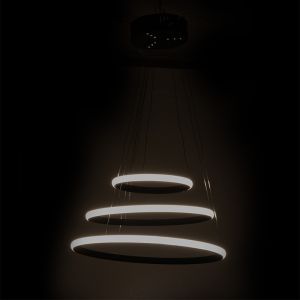 Полилей с Led осветление в черен цвят D38x160cm