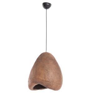 Stoner (s) stone-look chandelier Fb94417 dark beige transparent 35x27x40hcm.