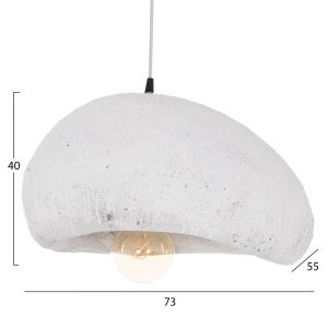 Полилей с вид на камък, сив, сив (д) Hm4419.02, бял, 73x55x40всм.