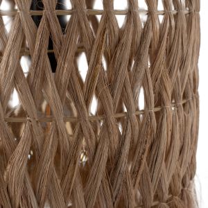 Chandelier with abaca or manila hemp fibers boho style 30x30x40hcm Hm7781
