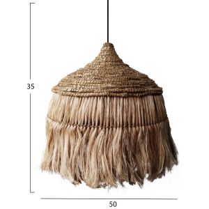 Chandelier with abaca or manila hemp fibers boho style 50x50x35hcm Hm7777