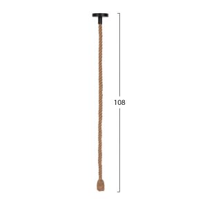 Полилей с въже, дължина 1м и дебелина 2cm-e27, покрит Hm4044