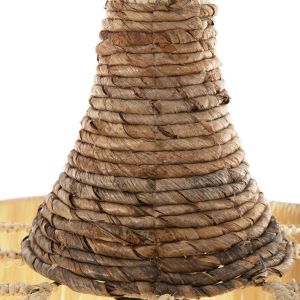 Chandelier with fringes Hm7853 made of dried palm leaves D41x34hcm