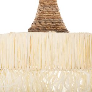 Chandelier with fringes Hm7853 made of dried palm leaves D41x34hcm