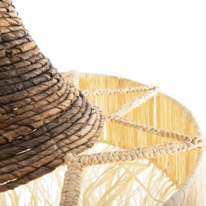 Chandelier with fringes Hm7854 made of dried palm leaves D51x37hcm