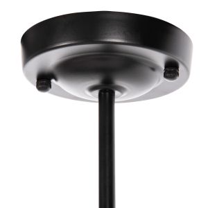 Chandelier with 3 lamps Hm4124 black metal with spotlights 70.5x14x50hcm
