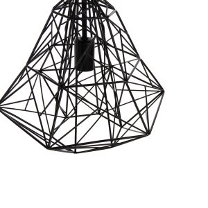 Chandelier black metal mesh 36x30x130hcm Hm4067