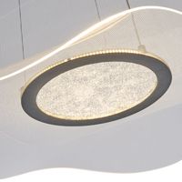 Полилей, акрилен, кръгъл, Led, 48w, 4320lm3000k, φ540 мм, черни, Arte Illumina Firenze