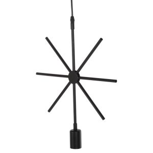 Chandelier, black metal star, 34x40x106hcm Hm4098