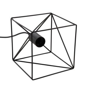 Chandelier, black metal cube, 16x16x123hcm Hm4039