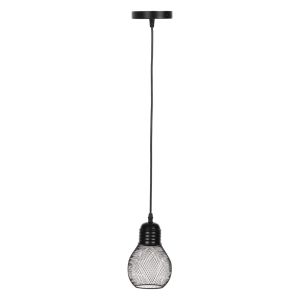 Chandelier, black metal mesh, D13x125hcm Hm4171