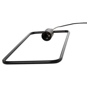 Chandelier, black metal rectangle, 17.5x133hcm Hm4097