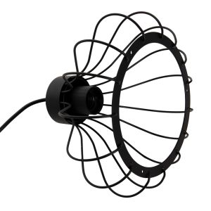 Chandelier, black metal spherical, D23x122hcm Hm4114