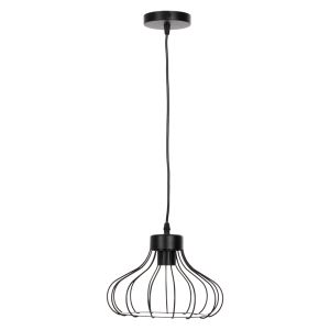 Chandelier, black metal spherical, D23x122hcm Hm4114