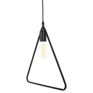 Chandelier, black metal triangle, 38x132hcm Hm4096