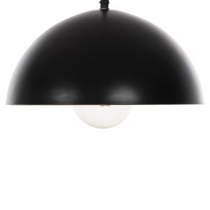 Chandelier, black-gold aluminum, D29x113hcm Hm4153