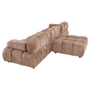 Полиморфен диван Stonehenge Shifter Hm6073,02 текстуриран плат в сив цвят 290x196x76hcm
