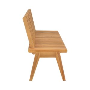 Polymorphic sofa-bench Jey teak wood in natural shade 120x57.5x80cm