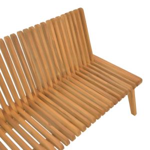 Polymorphic sofa-bench Jey teak wood in natural shade 120x57.5x80cm