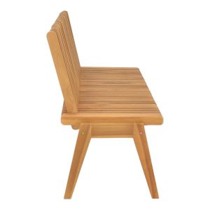 Polymorphic sofa-bench Jey teak wood in natural shade 150x57.5x80cm