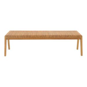 Polymorphic sofa-bench Jey teak wood in natural shade 150x57.5x80cm