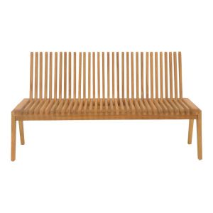 Polymorphic sofa-bench Jey teak wood in natural shade 150x57.5x80cm