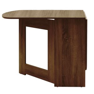 Polymorphic extendable dining table Nadine, wenge color 160x80x76.5cm