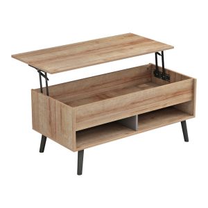 Polymorphic coffee table Skyfi natural/dark gray 100x60x45cm