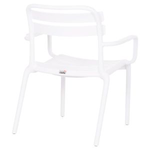 Polypropylene chair Korver Hm6333.01 white 63.5x65x76cm.