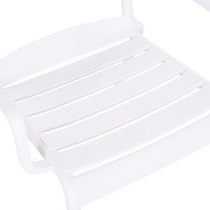 Polypropylene chair Korver Hm6333.01 white 63.5x65x76cm.