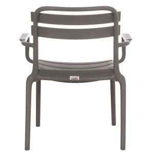 Polypropylene chair Korver Hm6333.05 dark olive green 63.5x65x76cm.