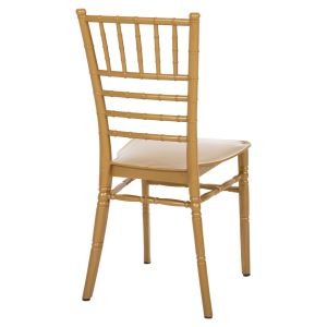 Polypropylene catering chair Tiffany New gold 41.2x49.7x89cm Hm8058.05
