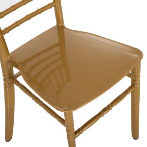 Polypropylene catering chair Tiffany New gold 41.2x49.7x89cm Hm8058.05