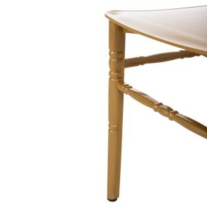 Polypropylene catering chair Tiffany New gold 41.2x49.7x89cm Hm8058.05