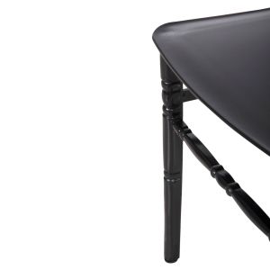 Polypropylene catering chair Tiffany New glossy black 42x48x88.5cm Hm8058.07